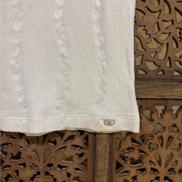 Chanel White Logo Blouse - Picture 3 of 4